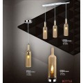 Reality lampki stojące Bottle satyna ze szkła w kolorze amber