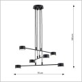Emibig lampa wisząca Modus 6 x GX53 wysokość 100 cm