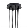 lampa wisząca Modus 6 Black Emibig 1339/6 podsufitka 8 cm