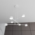 sześciopłomienna biała lampa wisząca Modus 6 white Emibig 1340/6