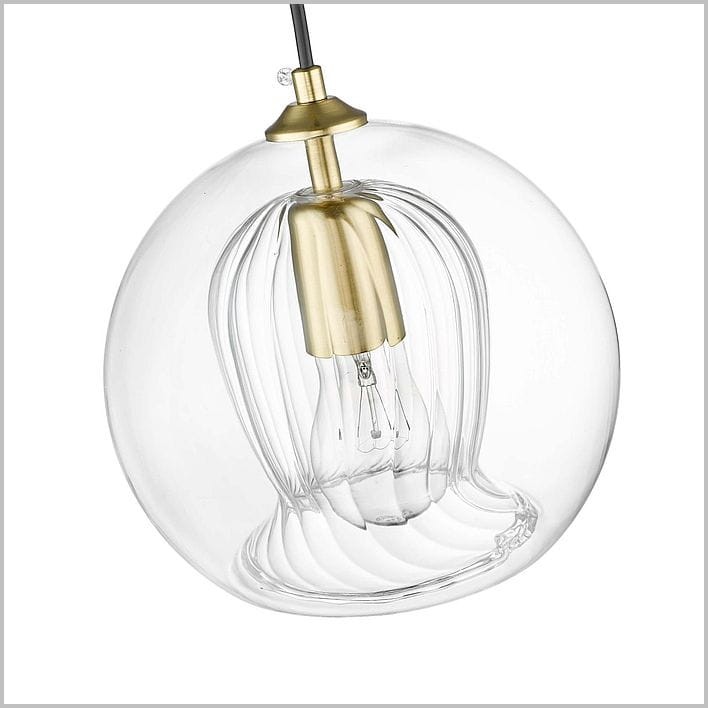 lampa wisząca z ozdobnym szklanym kloszem Arette Light Prestige LP-133/1P
