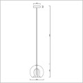 Arette lampa wisząca 1xE27 długość 120 cm Light Prestige LP-133/1P