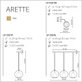 Light Prestige Arette rodzina lamp ze szklanym kloszem