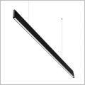 Slim czarna oprawa liniowa LED 120cm DomenoLED