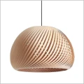 duża lampa wisząca z naturalnego forniru 53 cm Aldex Nature Cros  XL