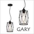 szklany walec w czarnej metalowej oprawie Reality Gary 337701-02