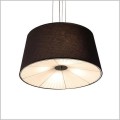 light prestige Bali lampa z czarnym abażurem
