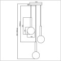 Milagro Niko Gold ML0332 lampa wisząca 3 x G9