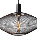 Mesh lampa wisząca z czarnej metalowej siateczki Lucide  21423/45/30