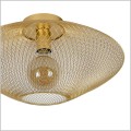 Mesh złota lampa sufitowa z ażurowym metalowym abażurem Lucide  21123/45/02