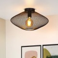 czarny plafon z metalowej siateczki Lucide Mesh 21123/45/30