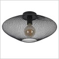 czarny plafon w stylu industrialnym Lucide Mesh 21123/45/30