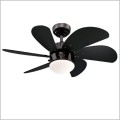 Westinghouse czarny wentylator z oświetleniem 76 cm Turbo Swirl 78711