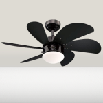 Wentylator sufitowy TURBO SWIRL czarny cichy z oświetleniem Westinghouse