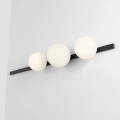 minimalistyczny czarny  kinkiet Garda 3 Black Aldex 1099Y1