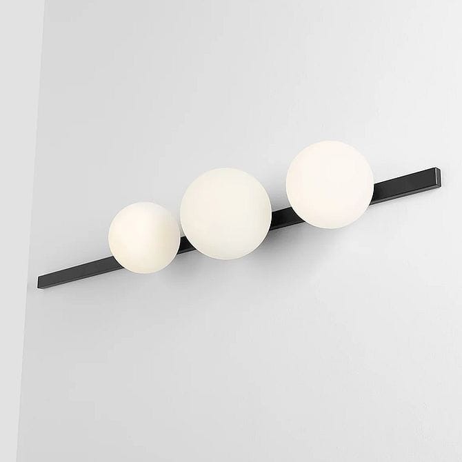minimalistyczny czarny  kinkiet Garda 3 Black Aldex 1099Y1