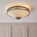 lampa Tiffany białe szkło Fargo 64145 Interiors
