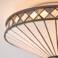 lampa Tiffany ozdoby z kryształowego szkła w kształcie rombów Fargo 64145 Interiors