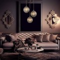 lampa z trzema kloszami do salonu Argon Paloma 6309