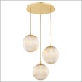 Argon Paloma 6311 lampa wiszące z miodowym szklanymi kloszami