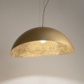 złota półkula lampy wiszącej Solaris polskiej marki Sigma