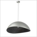 Sigma czarno srebrna lampa wisząca z kompozytu mineralnego Solaris 40631