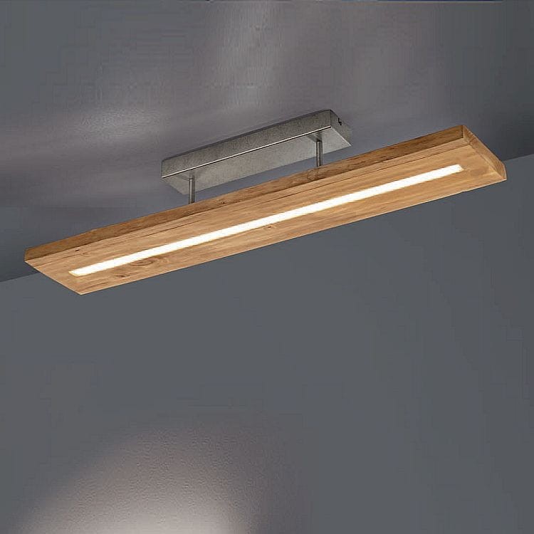 Trio Lighting Brad 623710130 plafon drewniany LED metalowa podsufitka