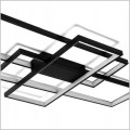 czarny plafon sufitowy LED DomenoLED RING 80W DL-Z01