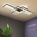 czarny plafon sufitowy LED DomenoLED RING 80W DL-Z01