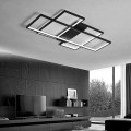 geometryczny plafon LED Domeno RING 123W