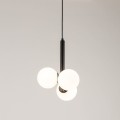 czarna lampa wisząca 3xG9 LED Perla-3 Sigma 33486
