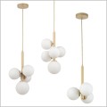 Sigma Perla seria złotych lamp wiszących