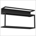 podwójna czarna półka z oświetleniem LED Shelf 295 Luminex