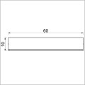 lampa-półka szerokość 60 cm Luminex Shelf 296