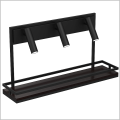 industrialna podświetlana półka Luminex Shelf black/black wood 347