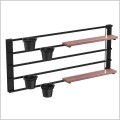 półka na kwiaty ciemne drewno Luminex Shelf 4 Flowers 321 black/dark wood