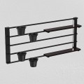 industrialny regał wiszący na kwiaty Shel 4 Flower black/black 322