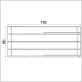 półeczki na zioła 118 x 50 cm Shel 4 Flower