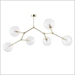 Fairy Gold VI złota lampa sufitowa 6 szklanych kul TKlighting