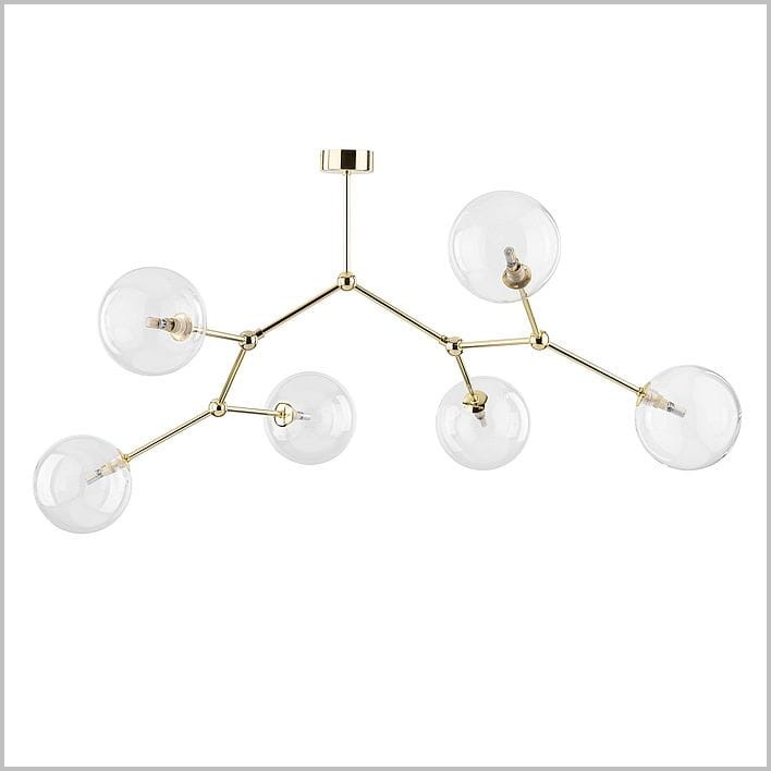 elegancka złota lampa sufitowa TKlighting Fairy Gold 3532