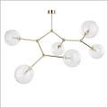 duża lampa sufitowa nad stół do jadalni TKlighting Fairy Gold 3532