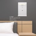 biały kinkiet hotelowy z półeczką i ładowarką USB Candellux Compact 21-76052