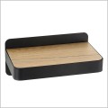 czarny kinkiet hotelowy z gniazdem USB Lucide Atkin 77280/05/30
