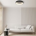 czarny plafon sufitowy LED Georgia Light Presige  LP-049/1C BK CCT