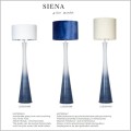 niebieskie lampy podłogowe ze szkła hand made 4concepts Siena Blue Matt