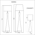 4concepts szklane lampy stojące Siena i Chianti porównanie