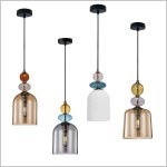 Tropea lampy wiszące dekoracja z kolorowego szkła Light Prestige