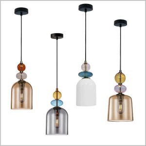 Tropea lampy wiszące dekoracja z kolorowego szkła Light Prestige