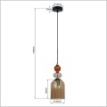 lampa wisząca 110 cm 1xE27 TROPEA Light Prestige LP-2004-1P/M AM