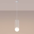 biała lampa wisząca dająca światło rozproszone Sollux Lighting BRINA SL.1331